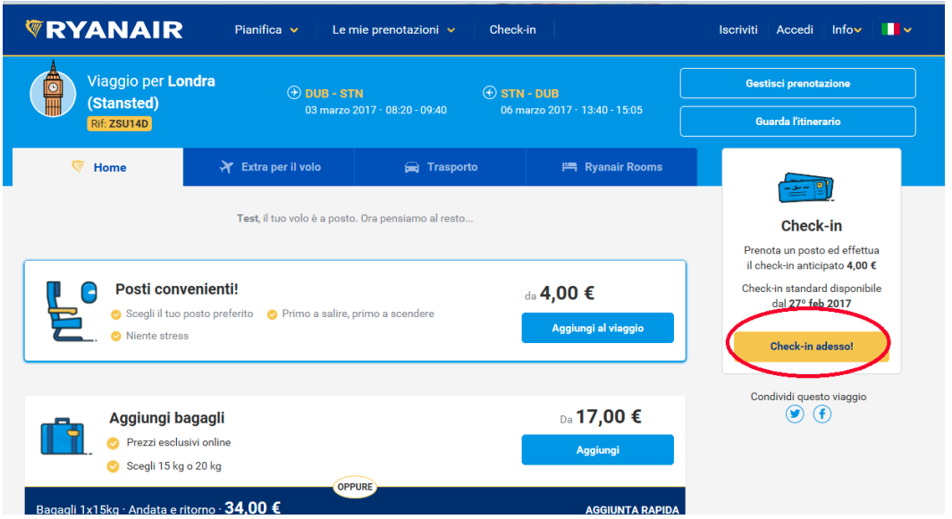 announcer run out Develop Come fare il check in online Ryanair in pochi step: ecco la guida | No  Problem Flights